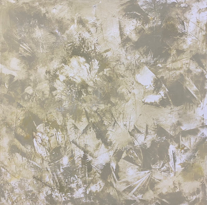 Claudia Mandler McKnight, Morphic Resonance III, oil and cold wax on cradled birch panel, 30" x 30" 
1800.00 plus tax
