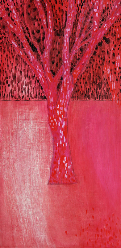 Christina Luck
Stage Tree #3
Acrylic on pine panel
18" x 36" 
1200.00 plus tax