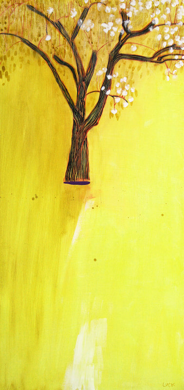 Christina Luck
Stage Tree #4
Acrylic on pine panel
18" x 36" 
1200.00 plus tax